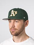 Бейсболка 47 BRAND арт. B-SRS18WBP-DGO Oakland Athletics MLB (зеленый)